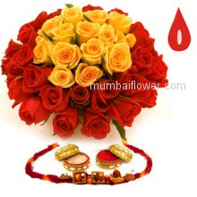 Rakhi Plus Roses