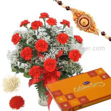 Rakhi Flowers Celebration Combo