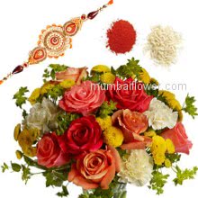 Rakhi Flowers Combo