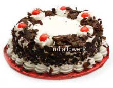 1 Kg 5 Star Black Forest Cake. to India