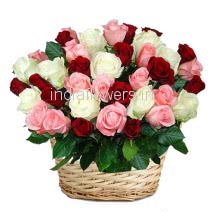 Basket of Pure Roses