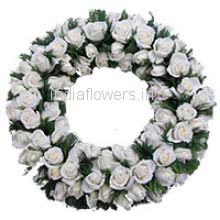 Wreath of White Roses