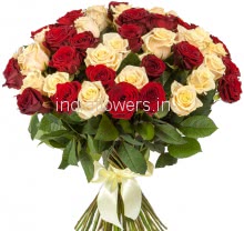 50 Red and Yellow Roses
