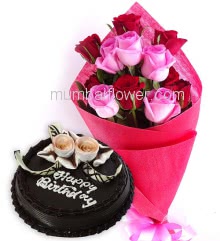 Rose Bouquet n Cake
