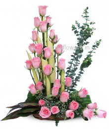Pink Roses Arrangment