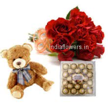 Roses Teddy Chocolate