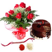 Rakhi Roses Cake