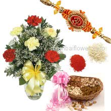 Rakhi Flowers Dry Fruits