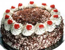 Super Delicious 4 Star Grade Black Forest Cake from top bakers 1kg. or 2 pounds