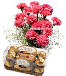 Chocolates Carnations