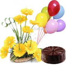 Flowers Cake n Baloons