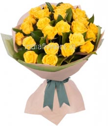 Bunch of 30 Yellow Roses