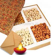 250 gms Mixed Dryfruits with 1pc Diwali Greeting Card