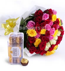 Mixed Roses n Rocher