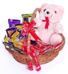 Chocolate Softtoy Basket